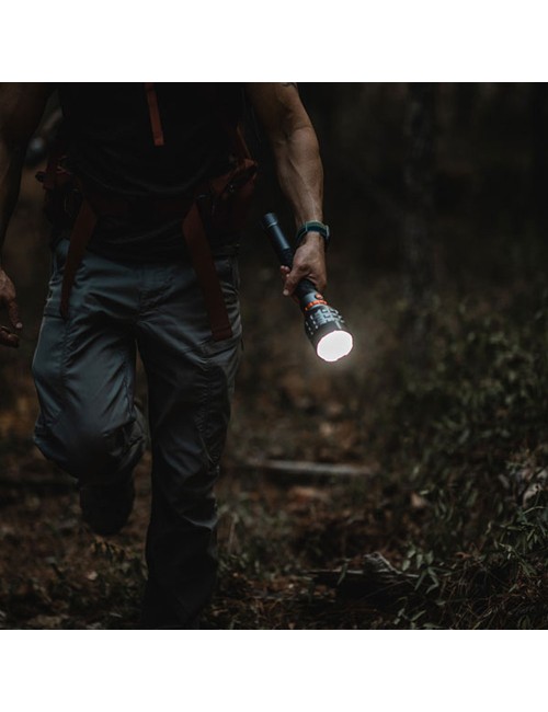 Linterna davinci 18000. recargable. bateria 26650 8 v