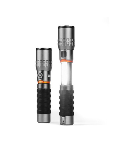 Linterna slyde king 2k. linterna+lámpara cob recargable. por la compra de 6 unidades regalo de expositor