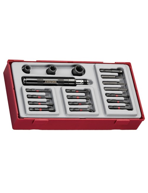 JGO DESTORNILLADOR DE IMPACTO TTID19 - 1/4" 19 PZAS