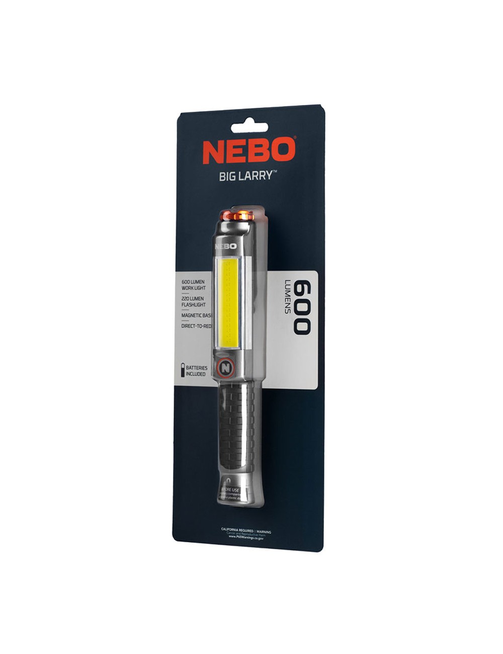 Linterna big larry 3. lámpara+cob por la compra de 12 unidades un expositor de regalo