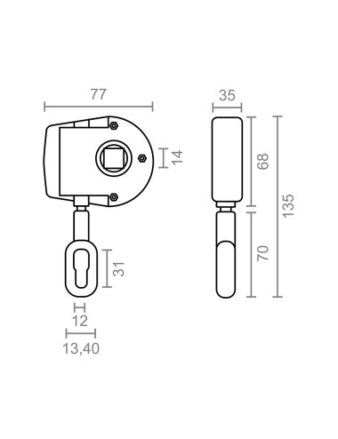 Maquina enrollar toldo 1:7 tld05 92549 micel