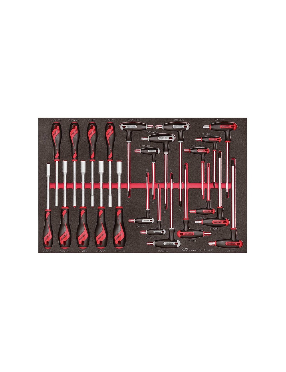 JUEGO DE DESTORNILLADORES VASO Y LLAVES T TTEX23 - 23p