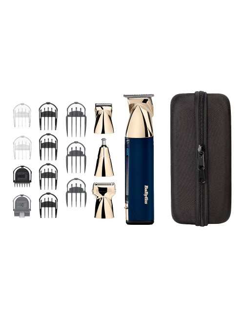 Multigroom inalámbrico 15-en-1 super-x-metal series con cuchillas de acero japonés