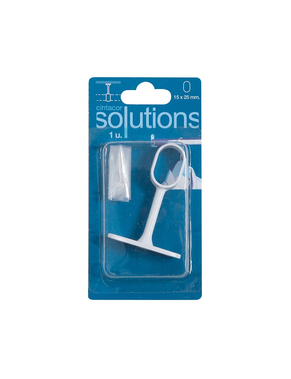 Soporte armario central ovalado blanco (1 ud) cintacor - storplanet