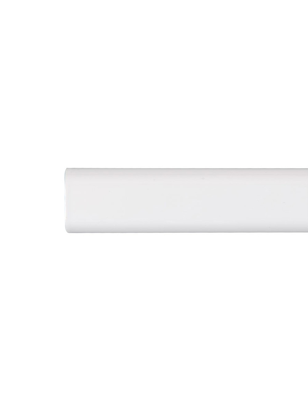 Barra armario ovalada metal blanco 100cm cintacor - storplanet