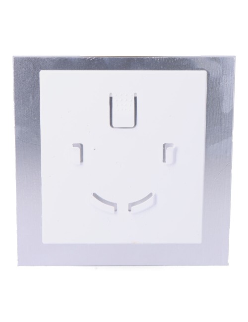 Tapa 175x175 mm cristal blanco mate para extractor 08413 ø10cm edm