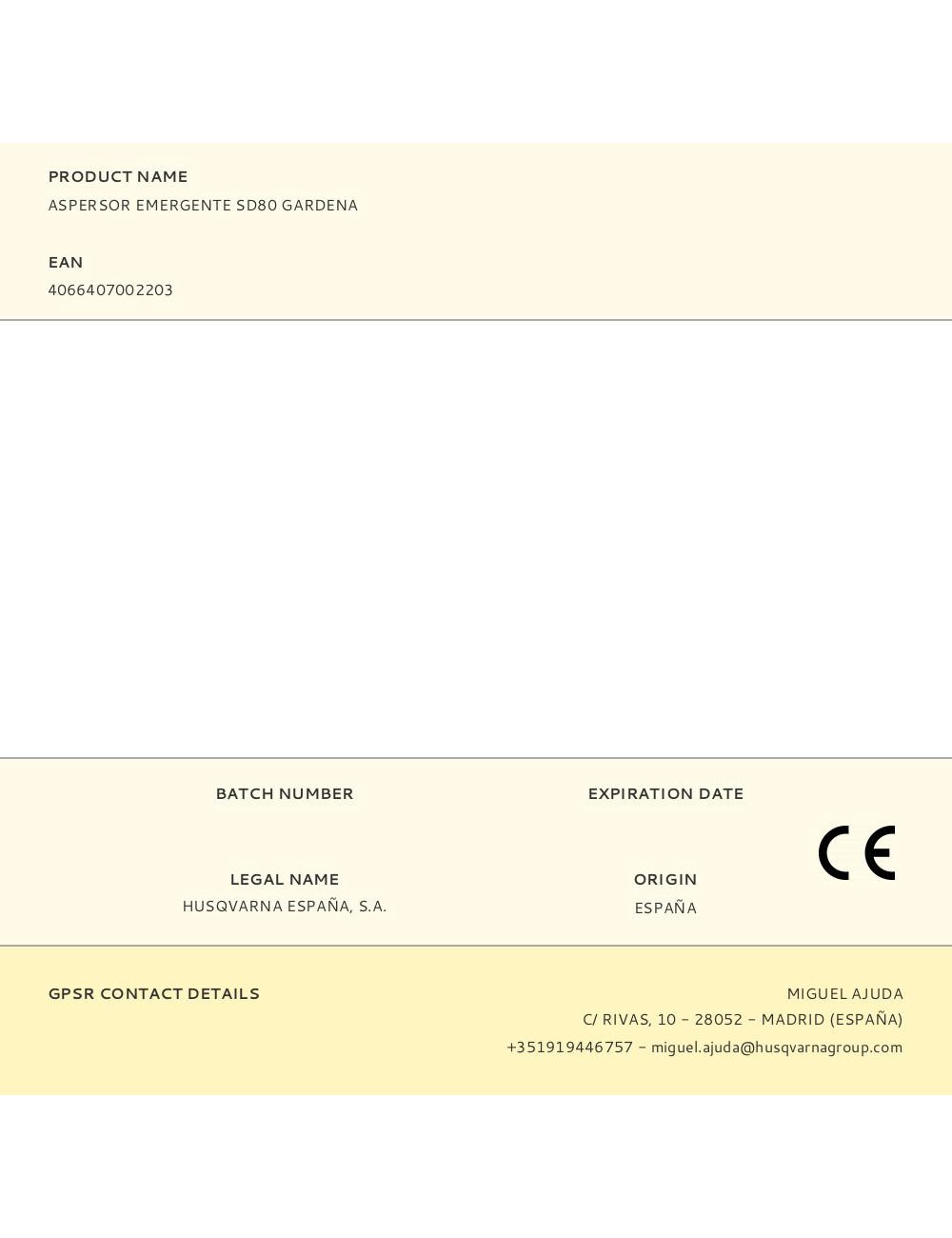 Aspersor emergente sd80 gardena