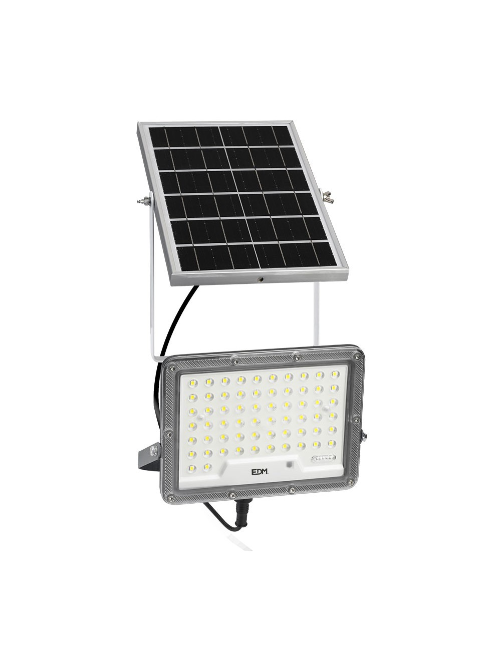 Foco proyector solar slim 50 w 600 lm 6500 k luz fría