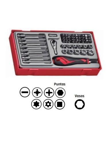 JUEGO DE PUNTAS, VASOS Y PORTAPUNTAS 49 PCS