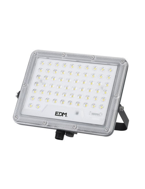 Foco proyector solar slim 50 w 600 lm 6500 k luz fría