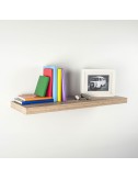 Estanteria con fijación invisible 80 x 25 cm roble blanco