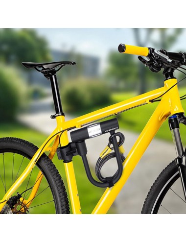 Candado u con cable y soporte dunlop