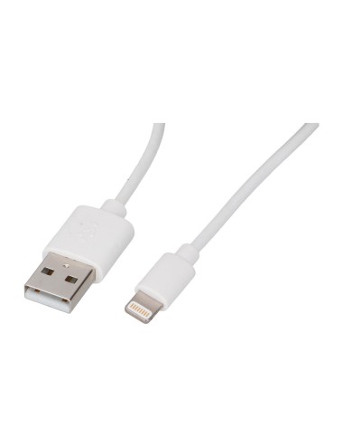 Cable usb-a a lightning 1,2 m blanco