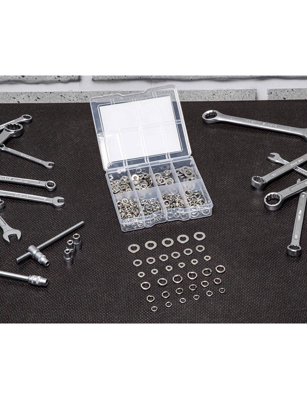 Surtido de arandelas planas y de seguridad black+decker