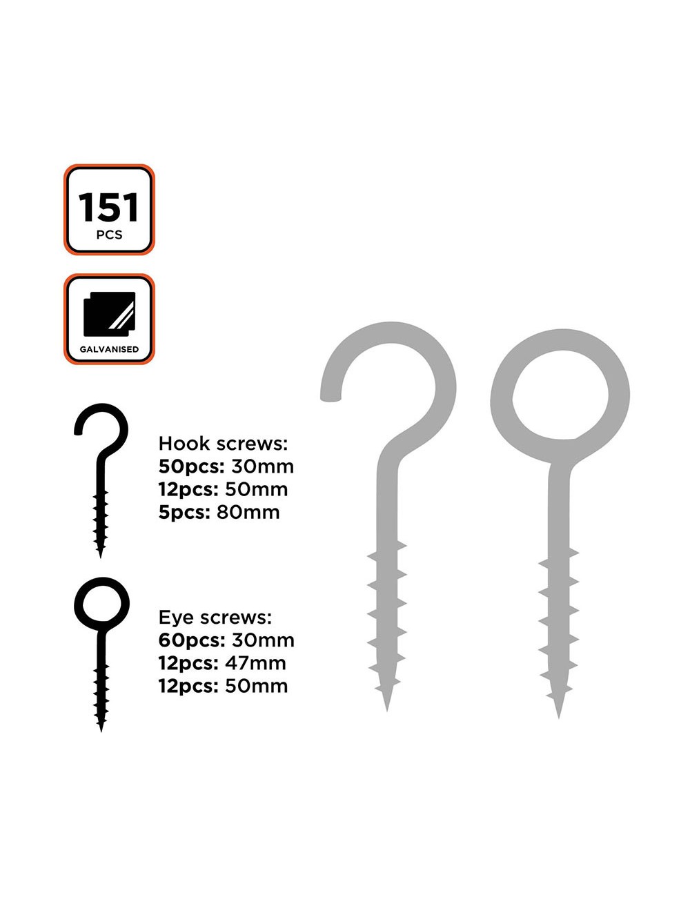 Hembrillas surtido de 151 piezas