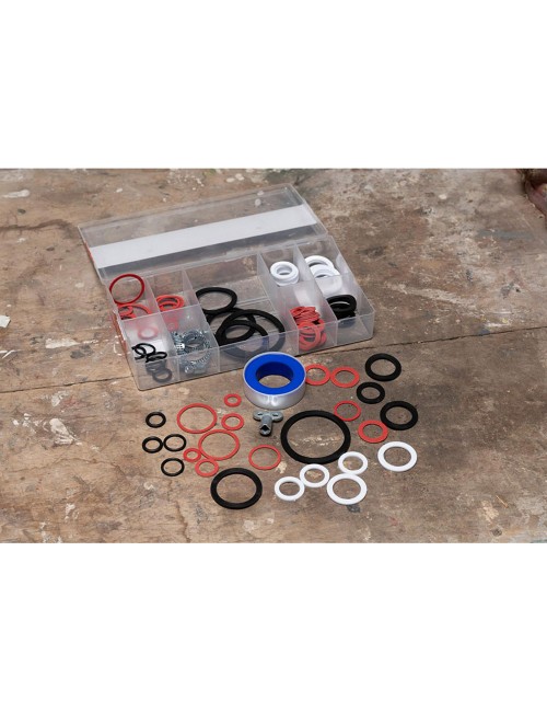 Surtido de juntas, arandelas y abrazaderas, 86 piezas ass black+decker