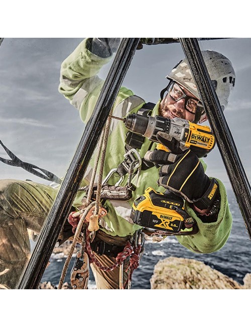 Taladro percutor sin escobillas xr 18v xrp 13mm 95nm con 2 baterías li-ion 5ah y maletín tstak dcd996p2-qw dewalt