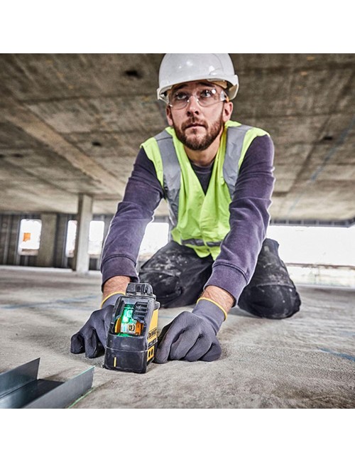 Nivel láser autonivelante verde de 2 líneas en cruz (horizontal y vertical) dw088cg-xj dewalt