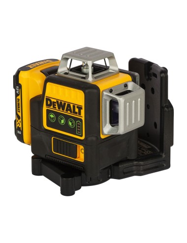 Nivel láser autonivelante verde de 3 líneas 360° xr 12v con batería li-ion 2ah dce089d1g-qw dewalt