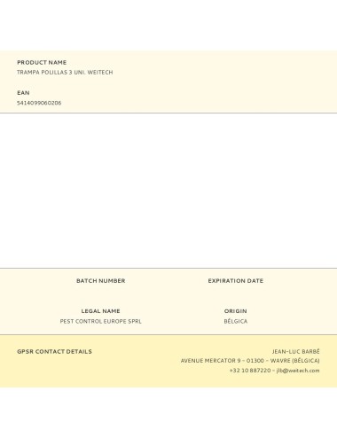Trampa polillas 3 uni. weitech