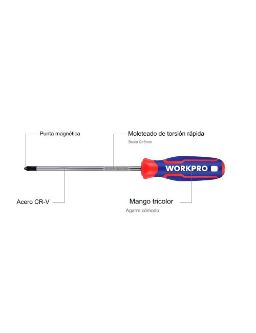 Destornillador phillips ph0 x 75 mm