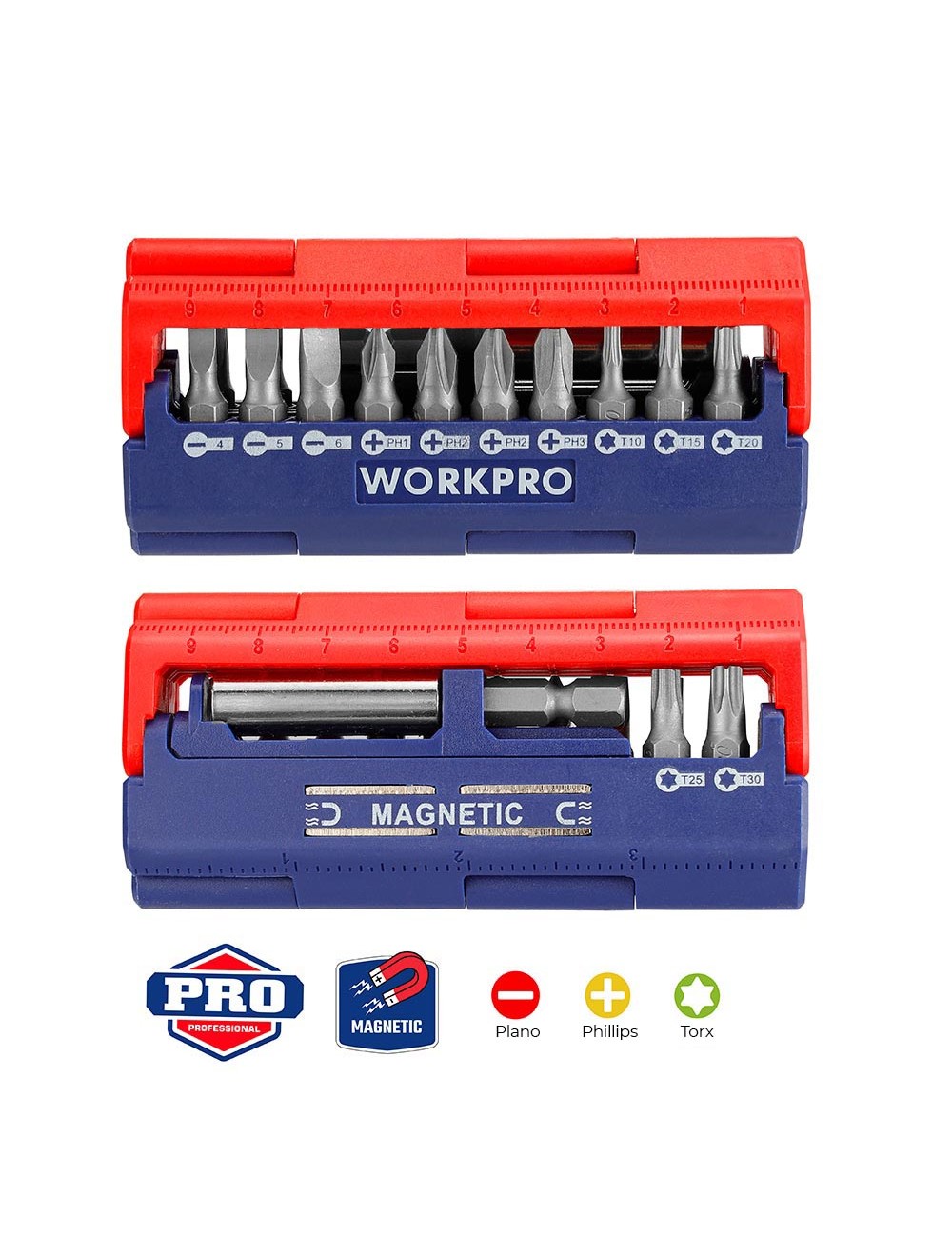 Puntas destornillador, juego 13 piezas (métrico)