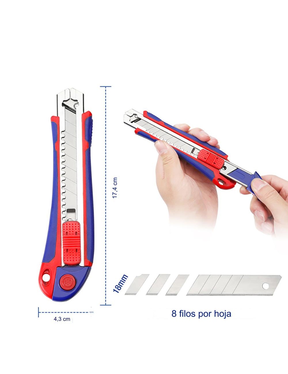 Cúter de carga automática de 18 mm