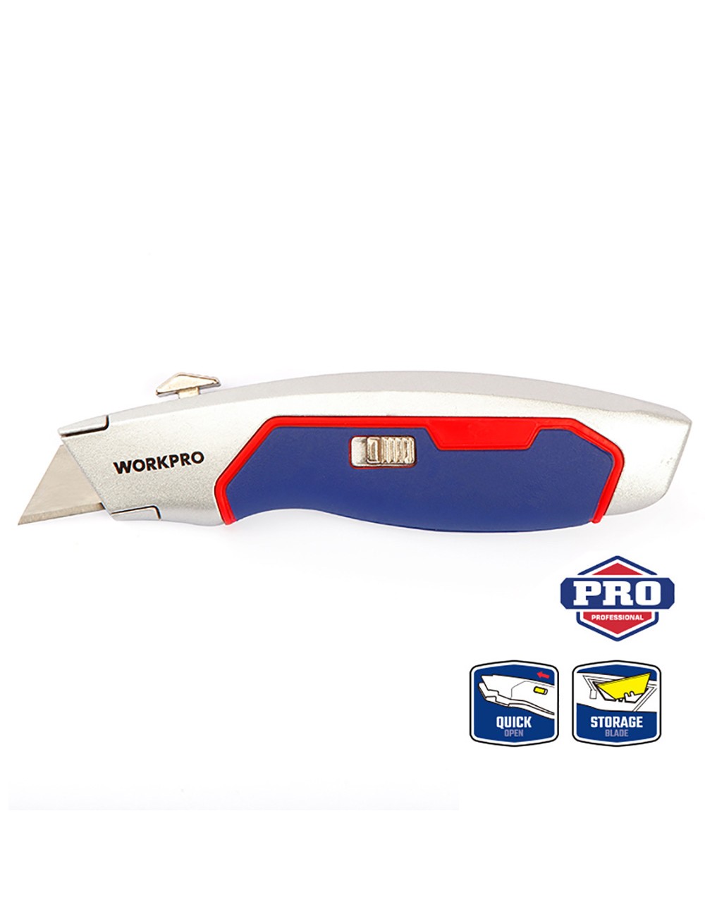 Cúter de apertura rápida, 165 x 41 x 28 mm