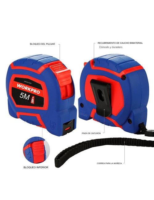 Flexómetro 5 m x 19 mm