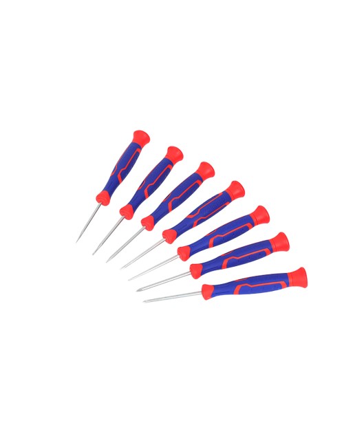 Destornilladores de precisión, 7 piezas 3 phillips + 4 plano