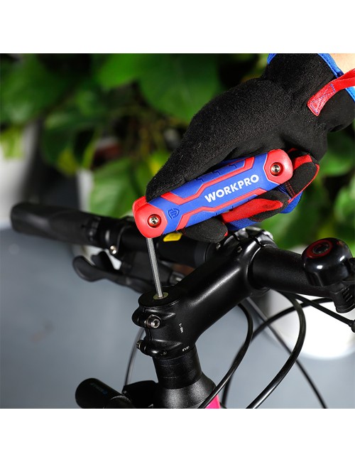 Llaves allen, juego de 8 piezas, plegables (métrico)