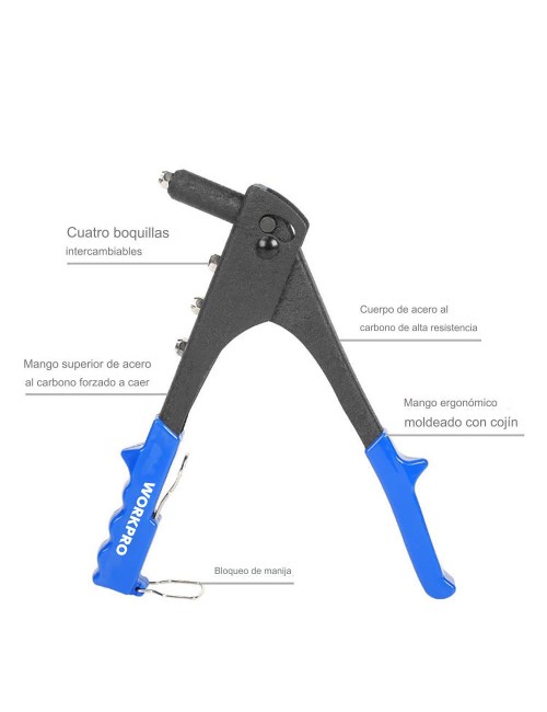 Remachadora manual de 250 mm