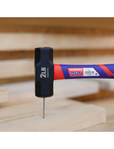 Martillo de cantero con mango de fibra de vidrio, 1000 g