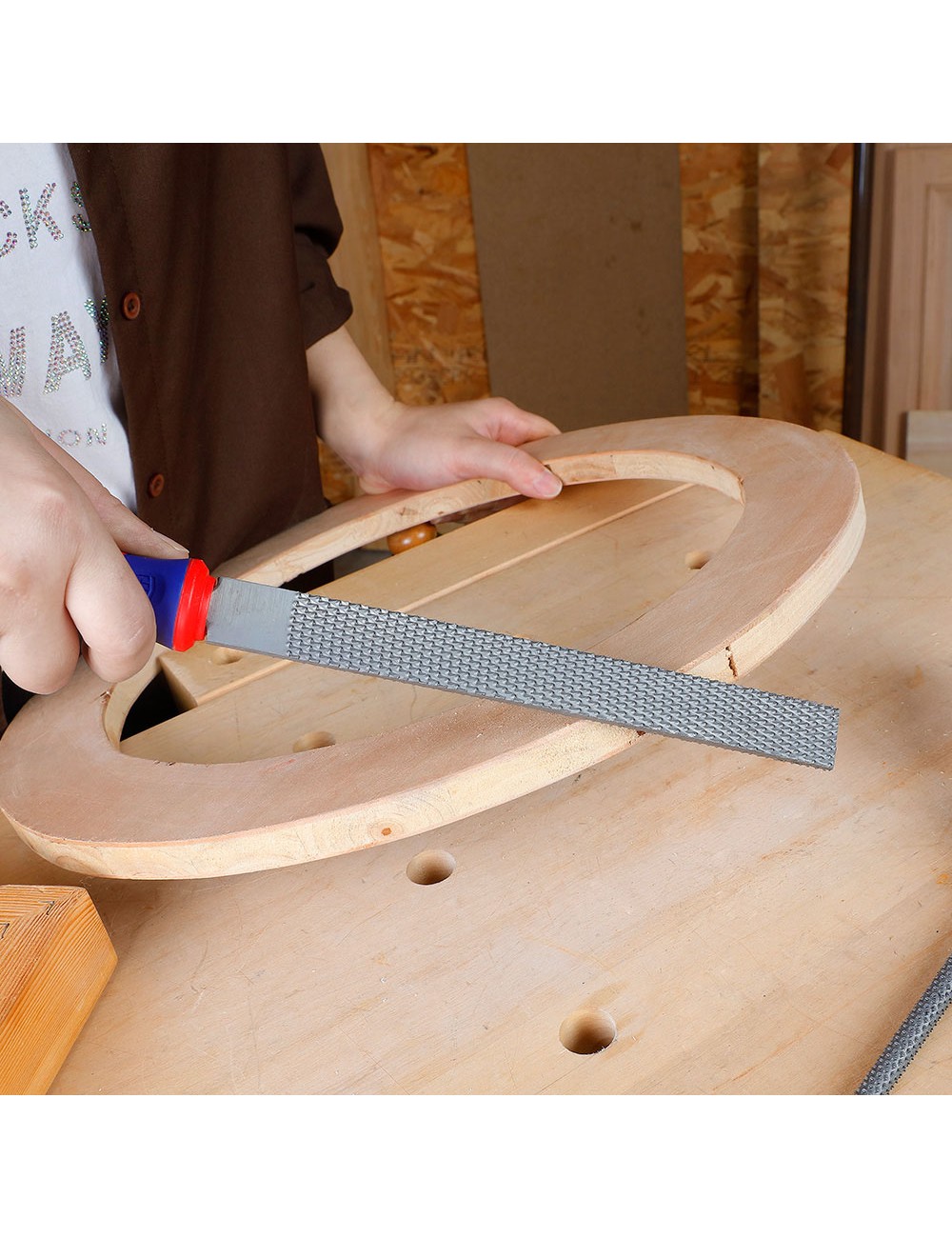 Escofinas 200 mm, juego 3 piezas