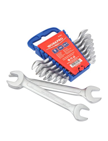 Llaves fijas, juego de 9 piezas