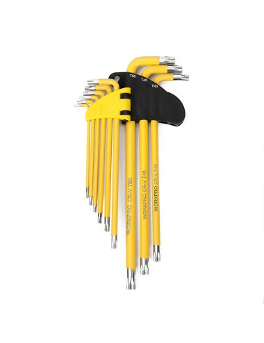Llaves torx largas de seguridad, juego de 9 piezas