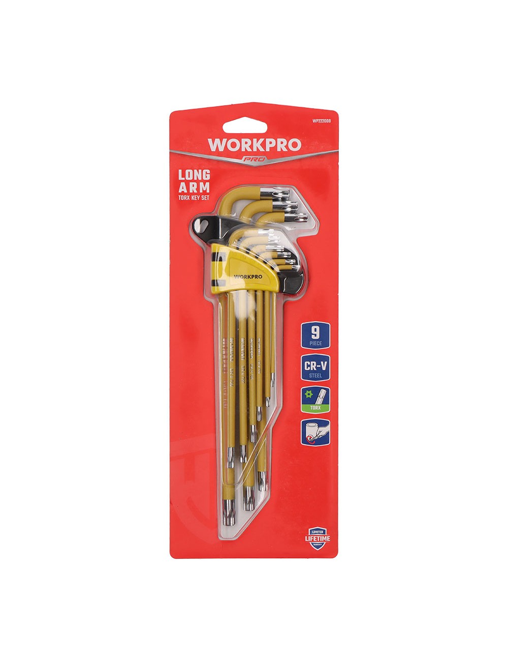 Llaves torx largas de seguridad, juego de 9 piezas