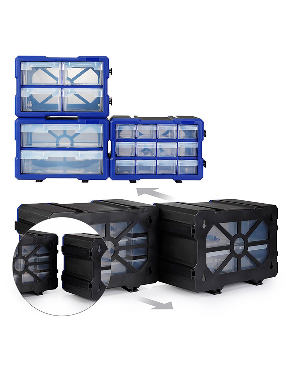 Organizador apilable de 12 cajones