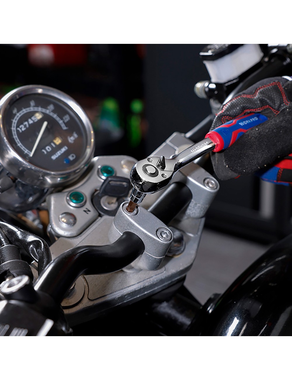 Llaves vaso, juego 46 piezas, 1/4"