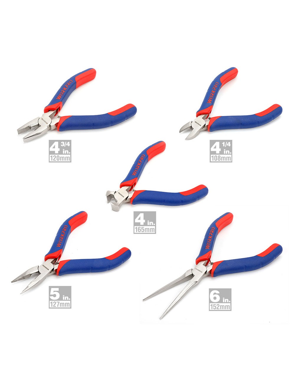 Alicates mini, 5 piezas