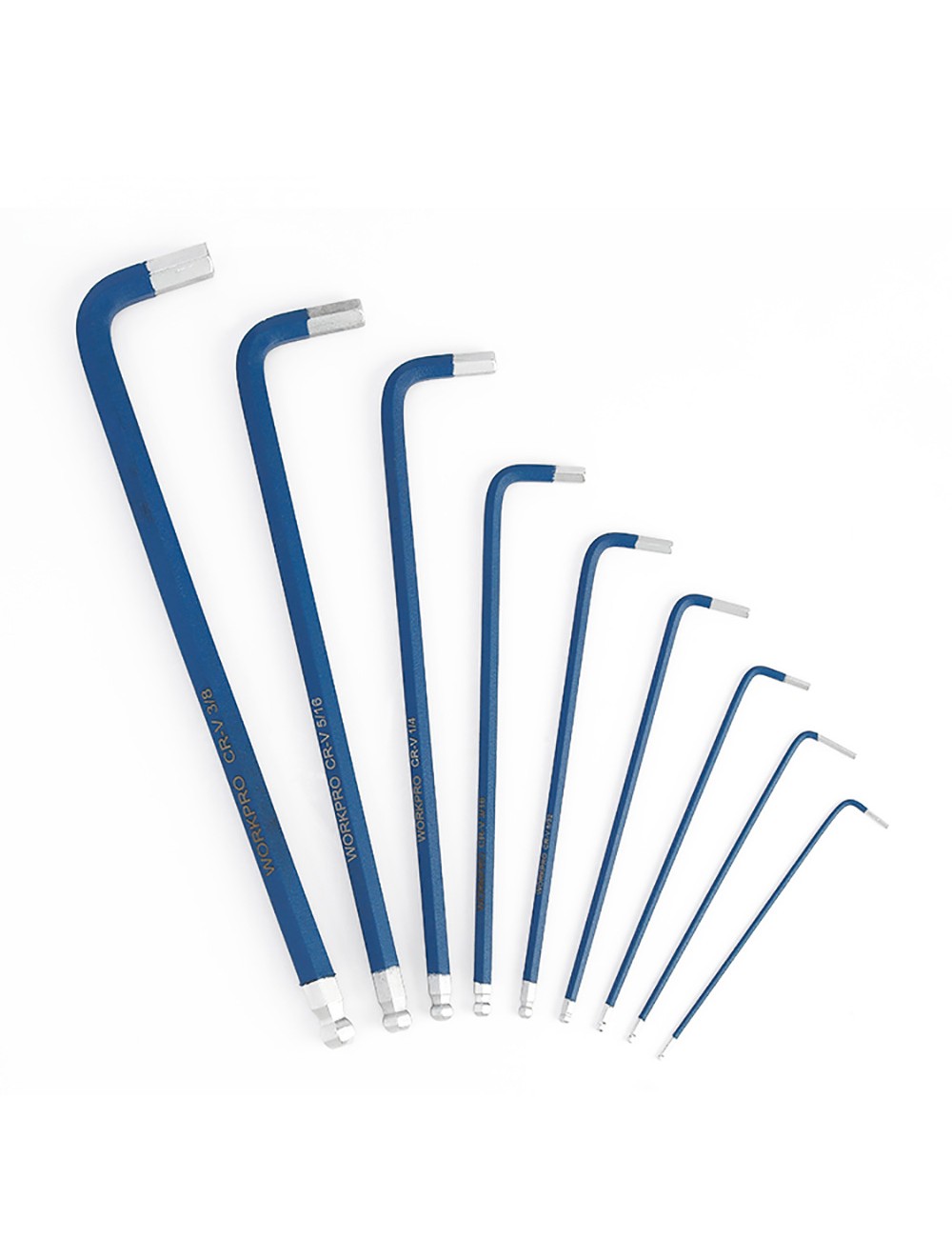 Llaves allen largas, juego 9 piezas, (métrico)