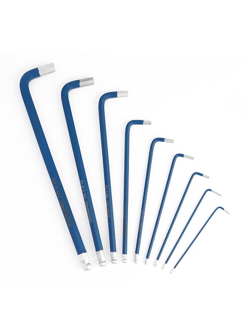 Llaves allen largas, juego 9 piezas, (métrico)