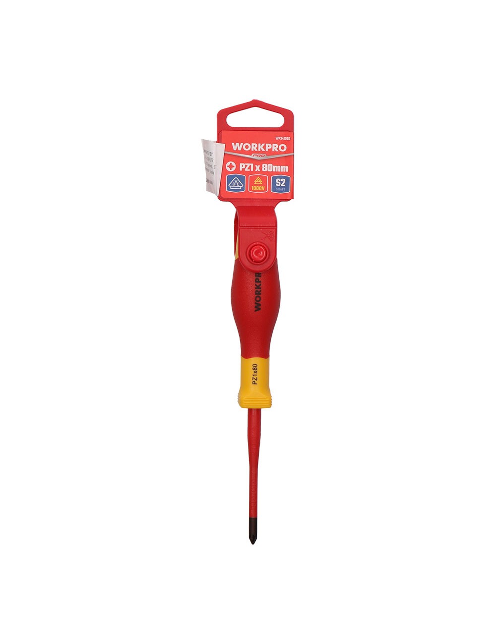 Destornillador pozidriv aislado vde pz1 x 80 mm