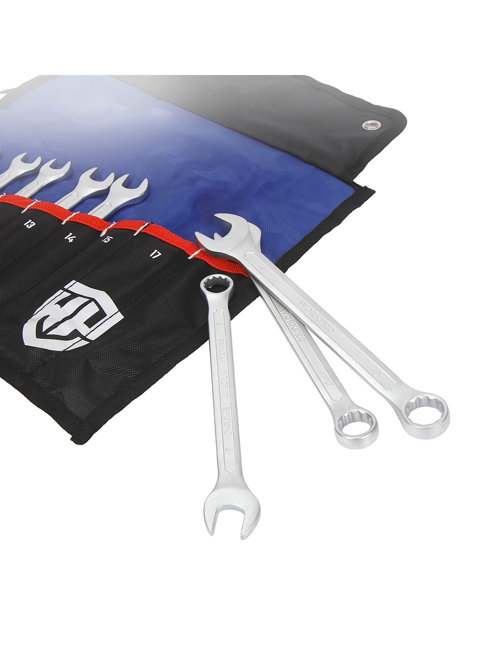 Llaves fijas combinadas, juego 9 piezas