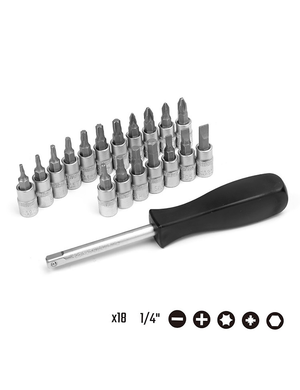 Herramientas mecánica, juego de 108 piezas.