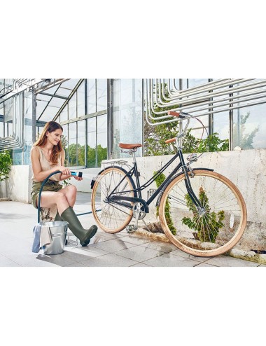 Kit manguera extensible zygzag 7,5 a 15 con conectores y lanza multi ergo cellfast