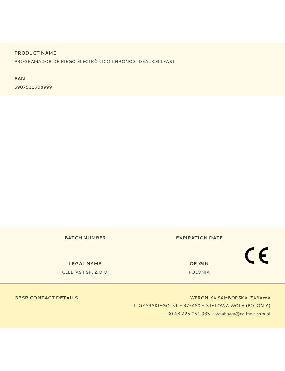 Programador de riego electrónico chronos ideal cellfast