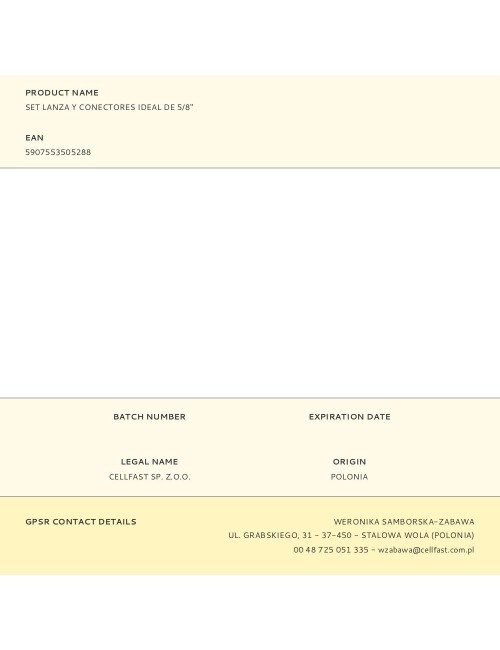 Set lanza y conectores ideal de 5/8"