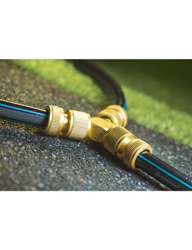 Conector de 3 vias latón brass