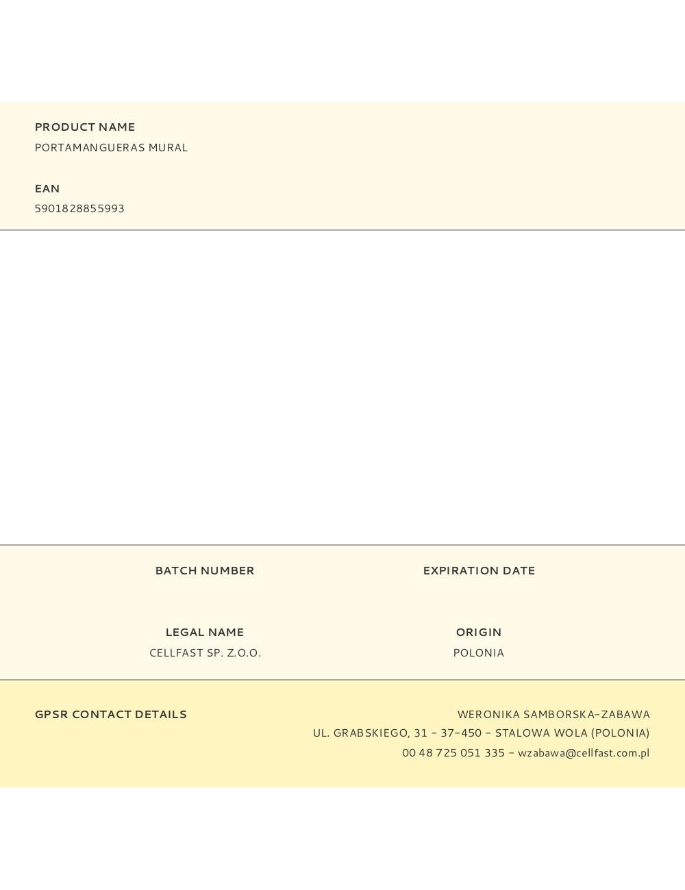 Portamangueras mural